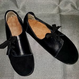 Vintage Leather and Suede Flats
